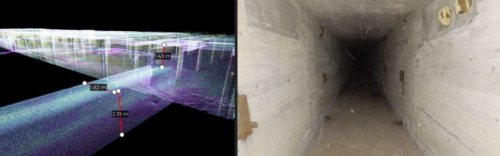 Tunnel and point cloud video inspection